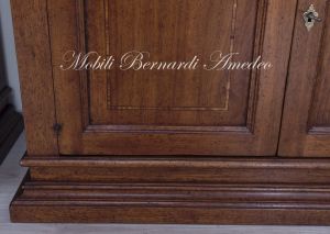 Credenza in legno massello di noce arte povera da 120 cm